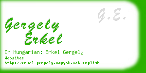 gergely erkel business card